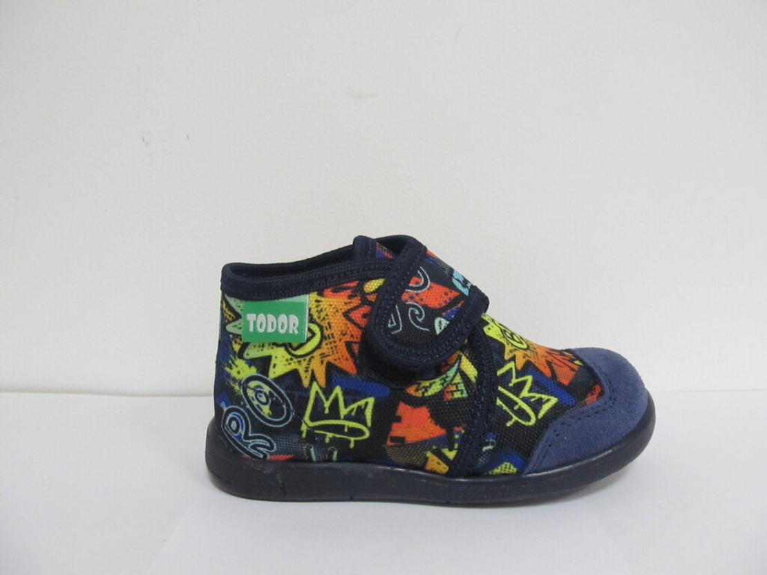 Детски ортопедични пантофи TODOR Blue crazy dino II 21/29