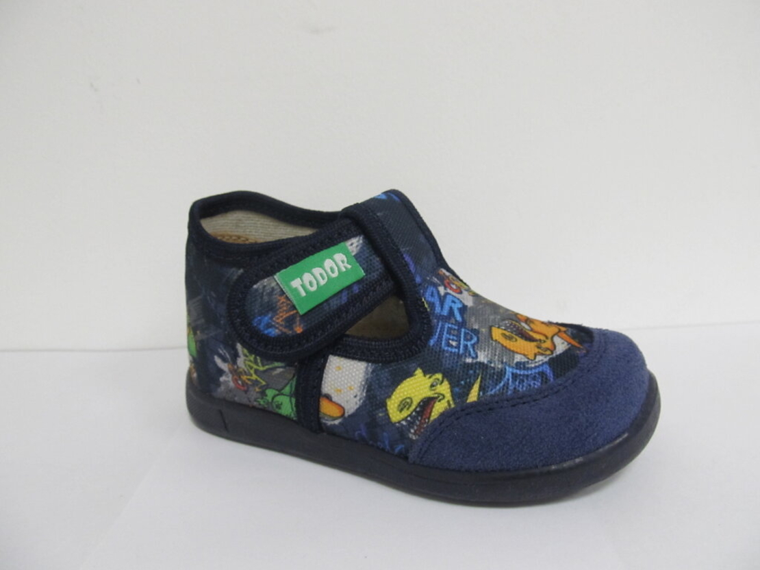 Детски ортопедични пантофи TODOR Blue crazy dino 21/29