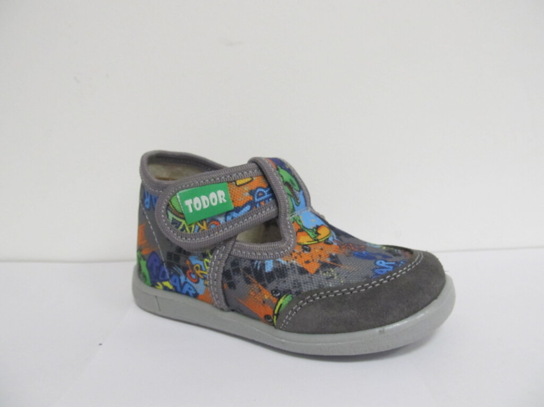 Детски ортопедични пантофи TODOR Crazy dino 21/30