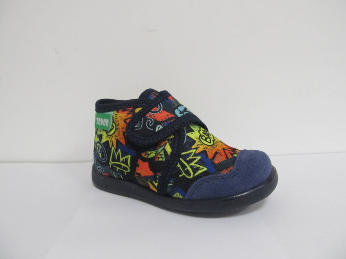 Детски ортопедични пантофи TODOR Blue crazy dino II 21/29