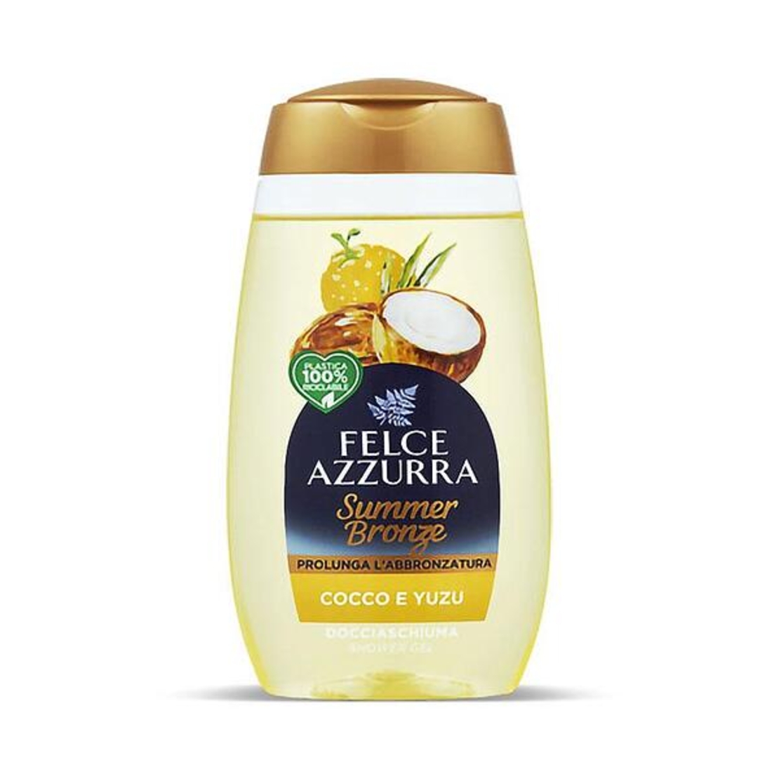 ДУШ ГЕЛ FELCE AZZURRA BAGNO DOCCIA BRONZE COCCO E YUZU 250 МЛ.