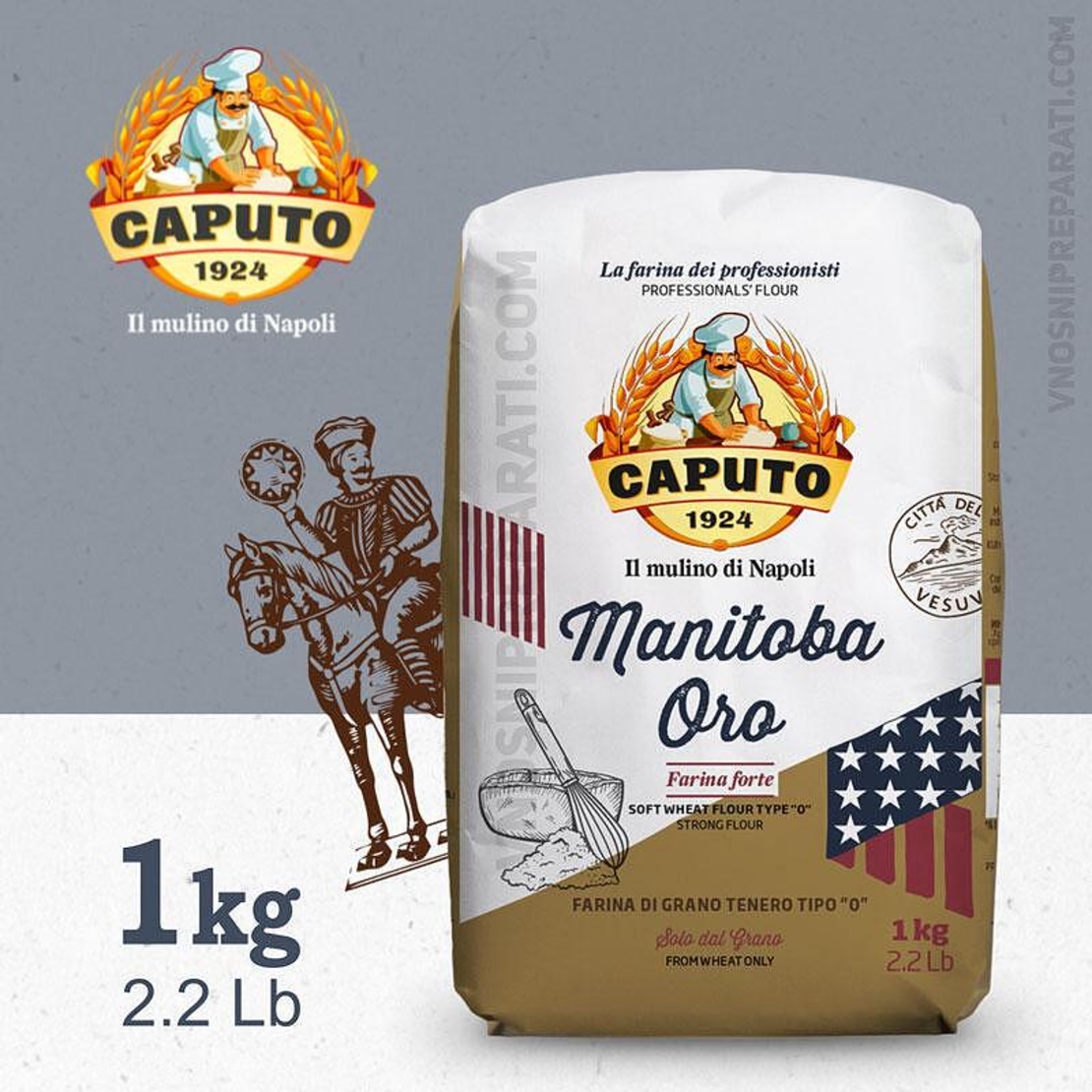 Брашно CAPUTO Manitoba ORO от твърда пшеница 1000 гр