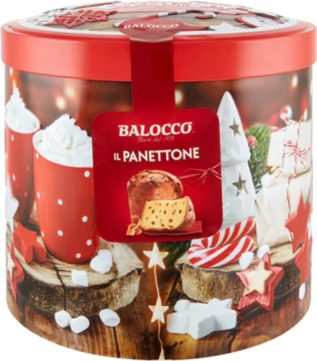 Кекс Balocco Panettone коледна кутия 750гр.