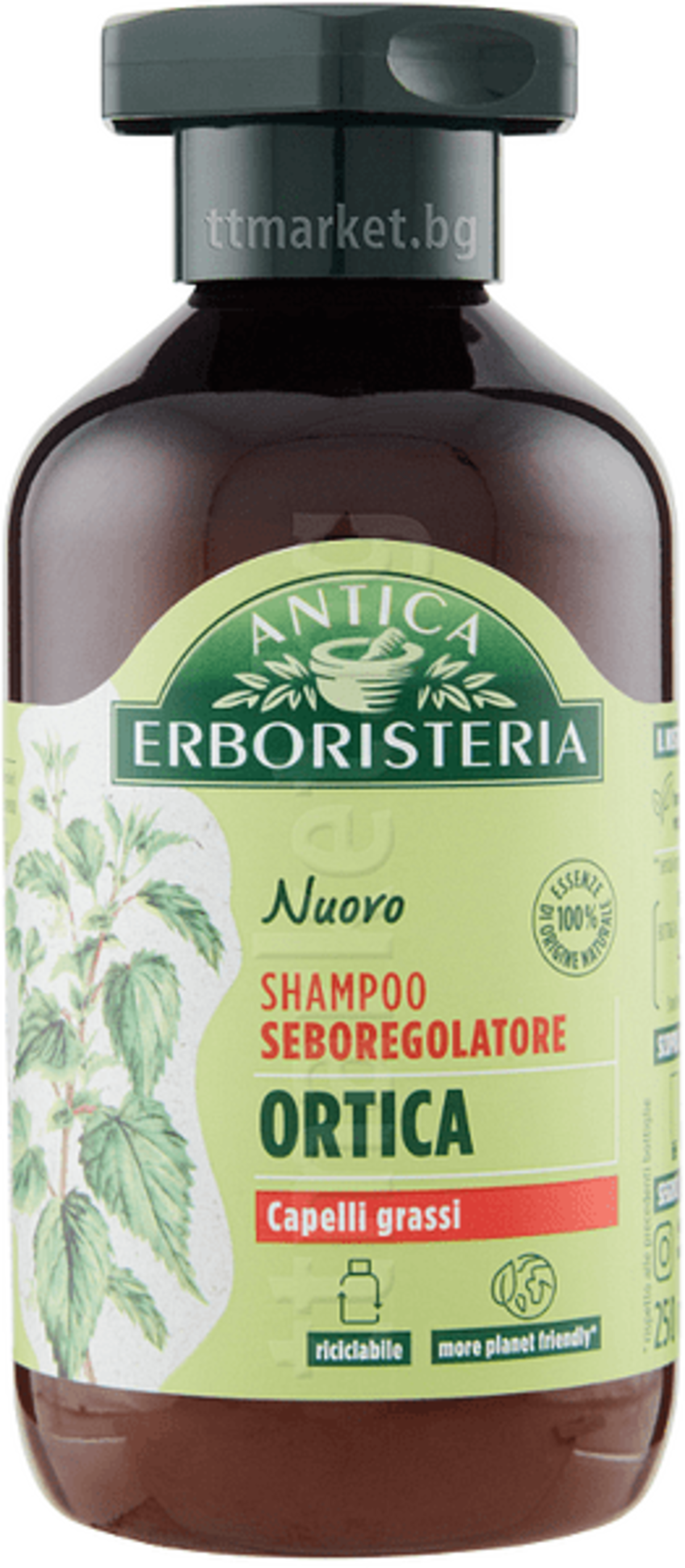 ШАМПОАН ЗА КОСА ANTICA ERBOR. КОПРИВА 250 МЛ.