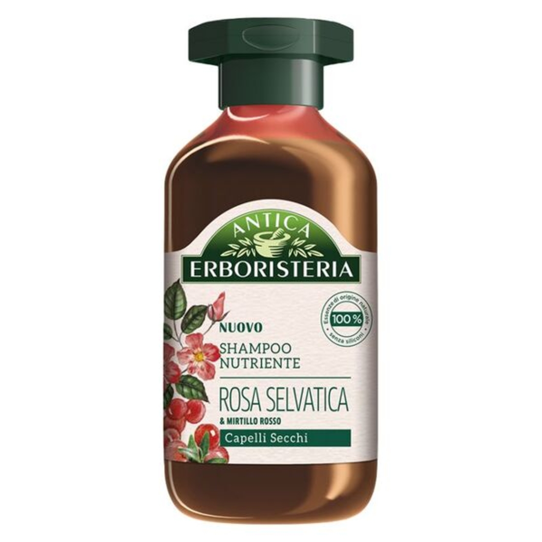 ШАМПОАН ЗА КОСА ANTICA ERBOR. ДИВА РОЗА 250 МЛ.