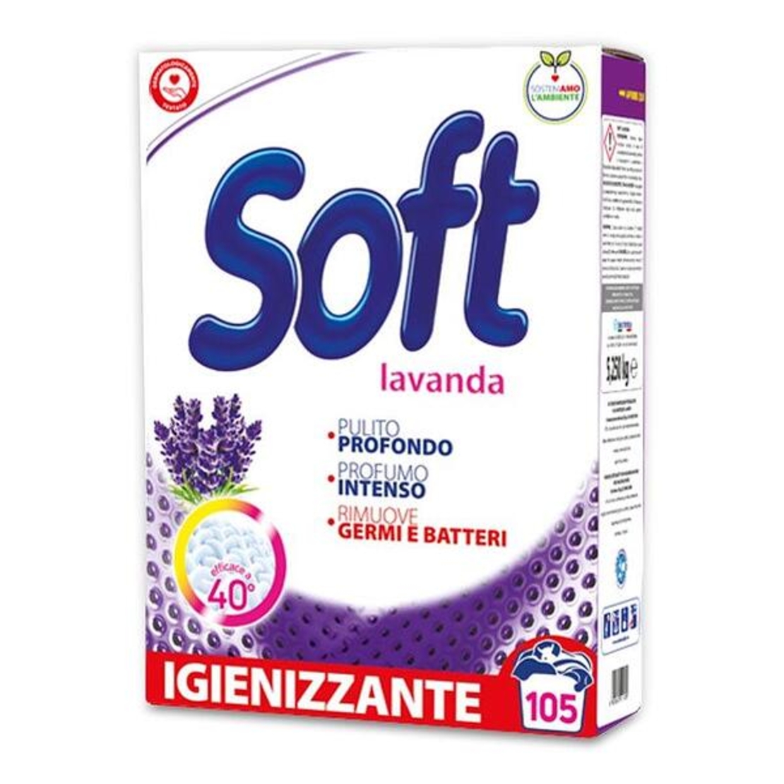 ПРАХ ЗА ПРАНЕ SOFT LAVANDA 100+5 ДОЗИ