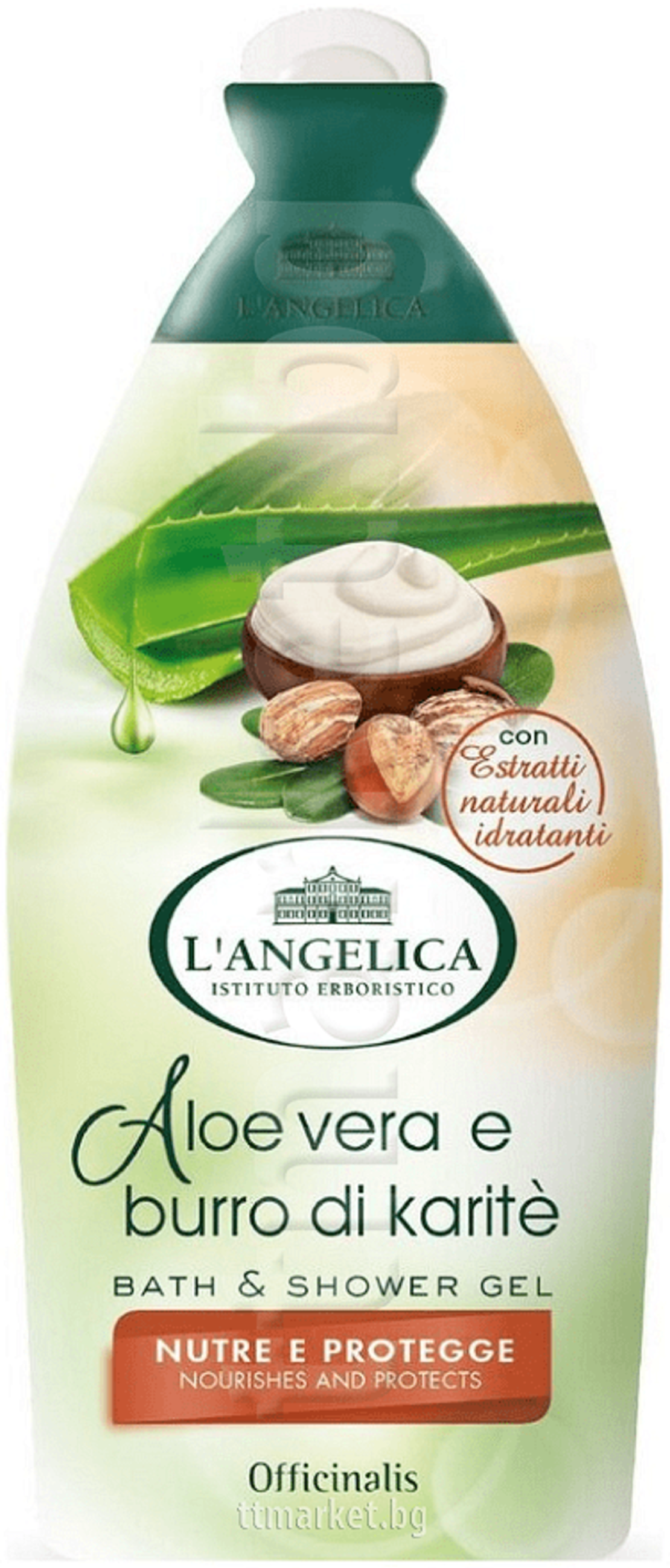 ДУШ ГЕЛ ANGELICA ALOE E KARITE 450 МЛ