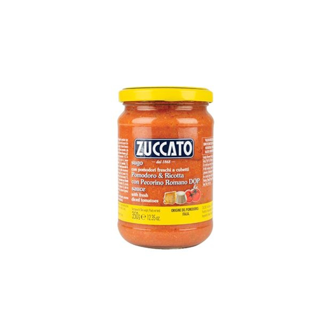 Сос с домати на кубчета, рикота и Пекорино Романо 350 гр. ZUCCATO