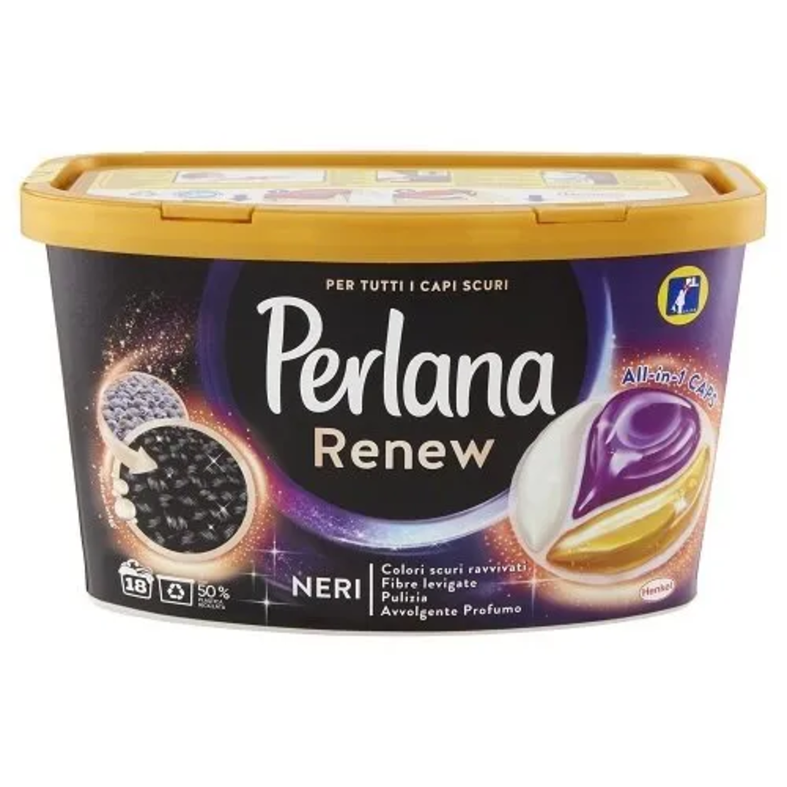 КАПСУЛИ ЗА ПРАНЕ PERLANA ALL IN 1 BLACK 18 БР.