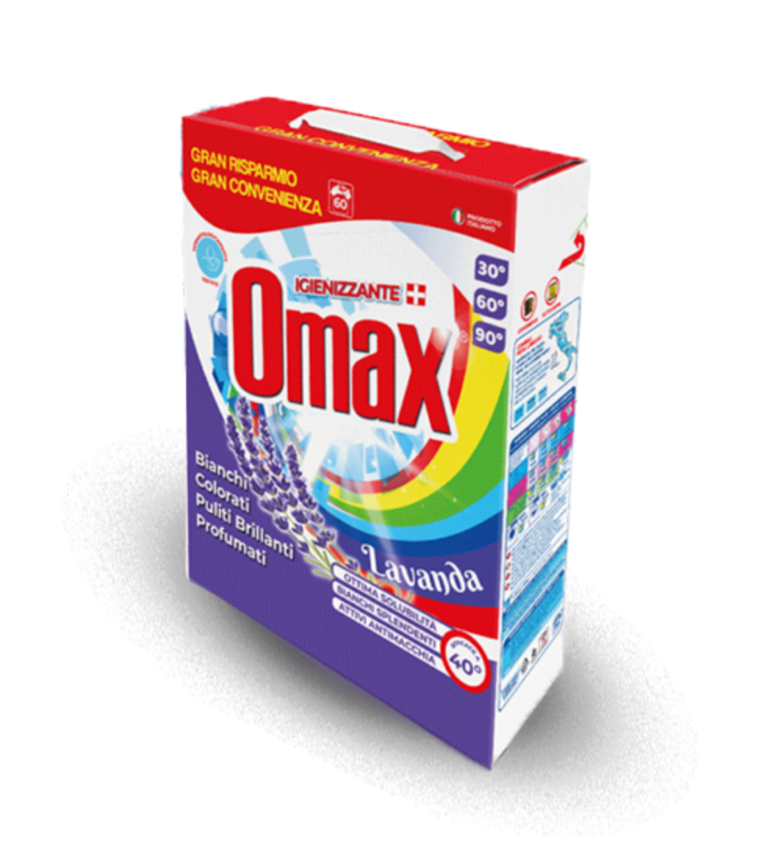 ПРАХ ЗА ПРАНЕ OMAX ЛАВАНДУЛА 22 ПР. 1.32 КГ.