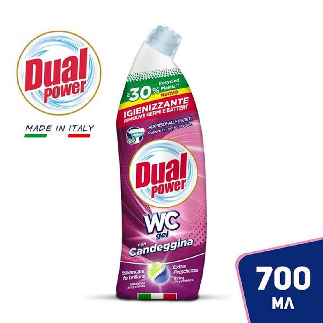 WC ГЕЛ DUAL POWER С БЕЛИНА 700 МЛ
