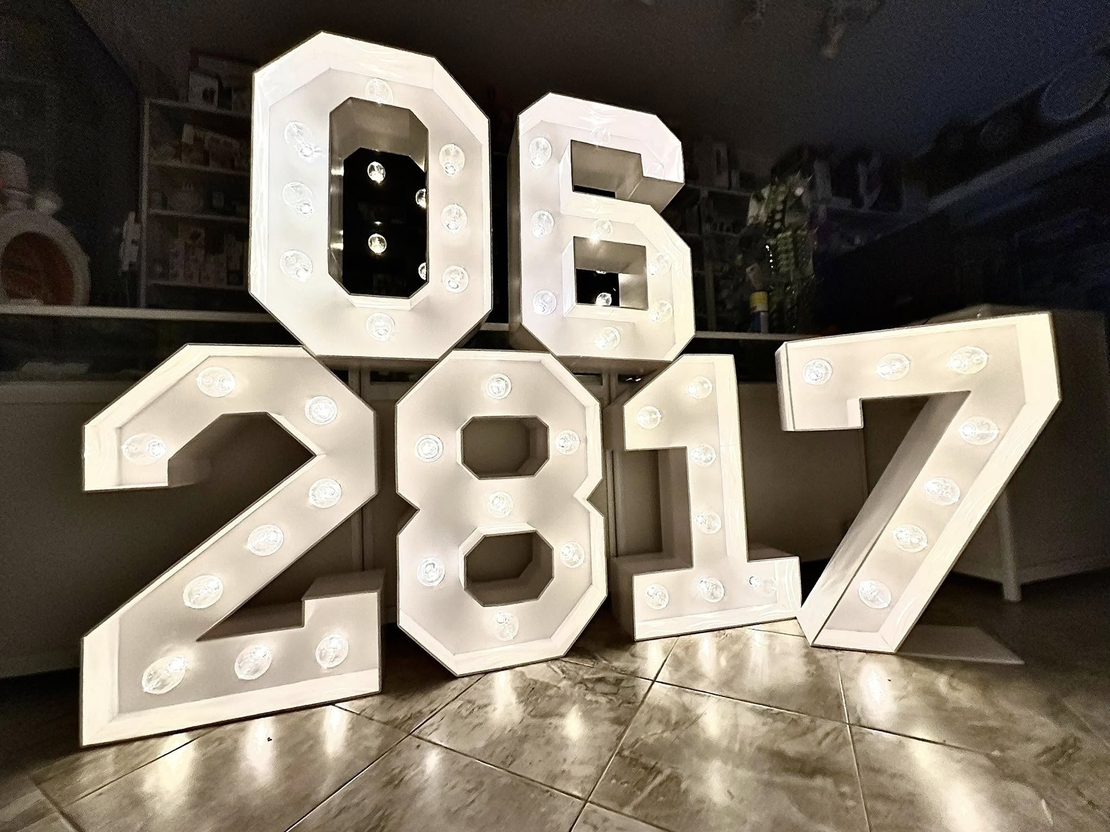 Светещи цифри на батерии