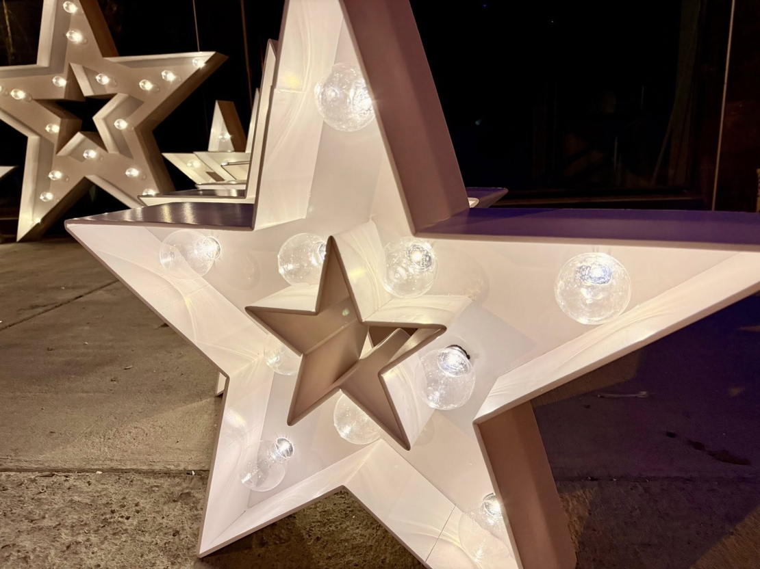 Светещи звезди на батеии/ток