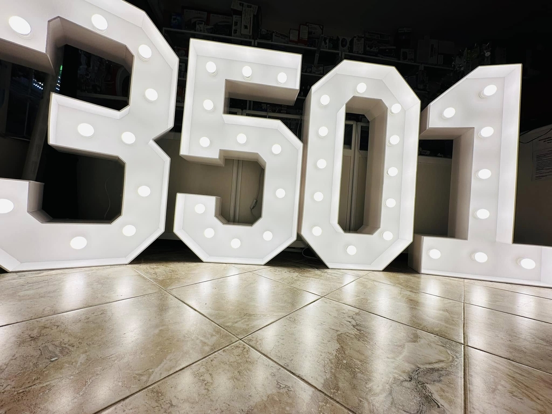 Светещи цифри на ток