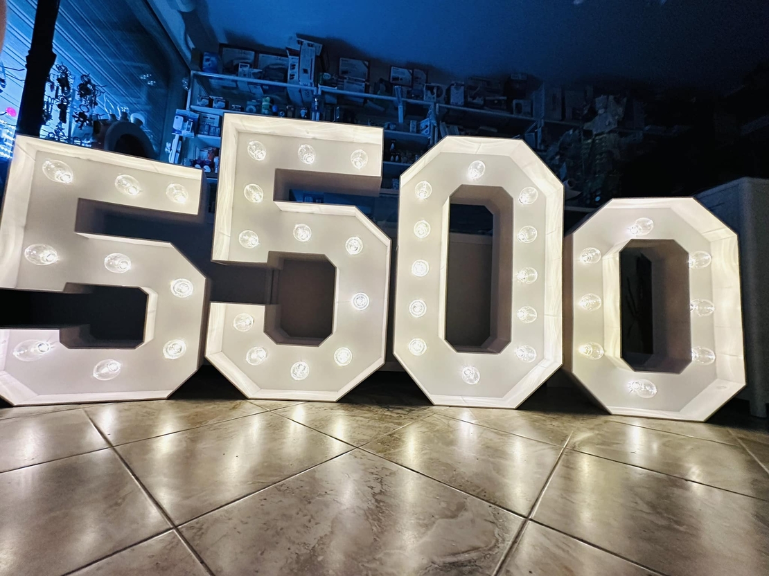 Светещи цифри на батерии