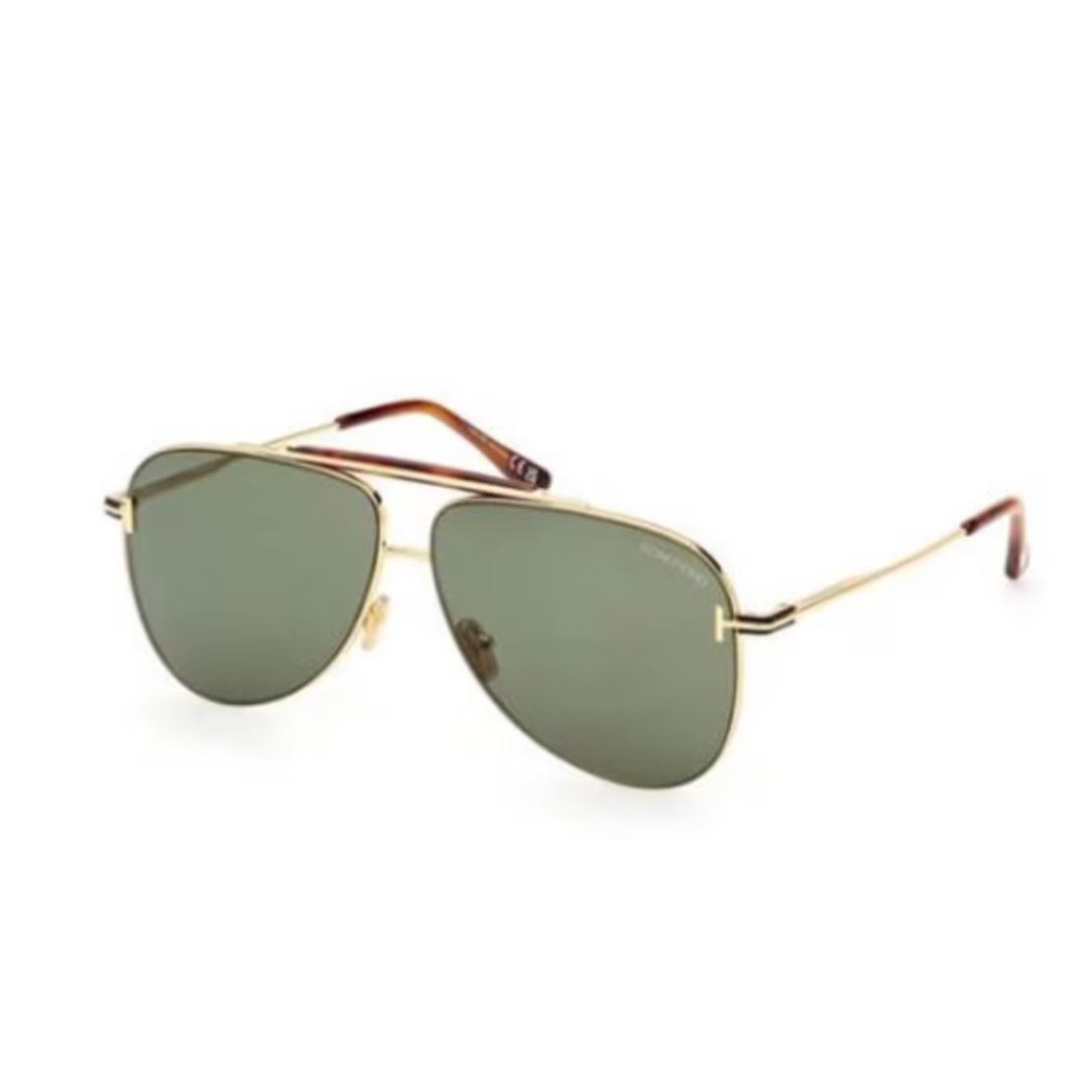 Tom Ford Sungalsses Ft1018 Shiny Deep Gold Green Men