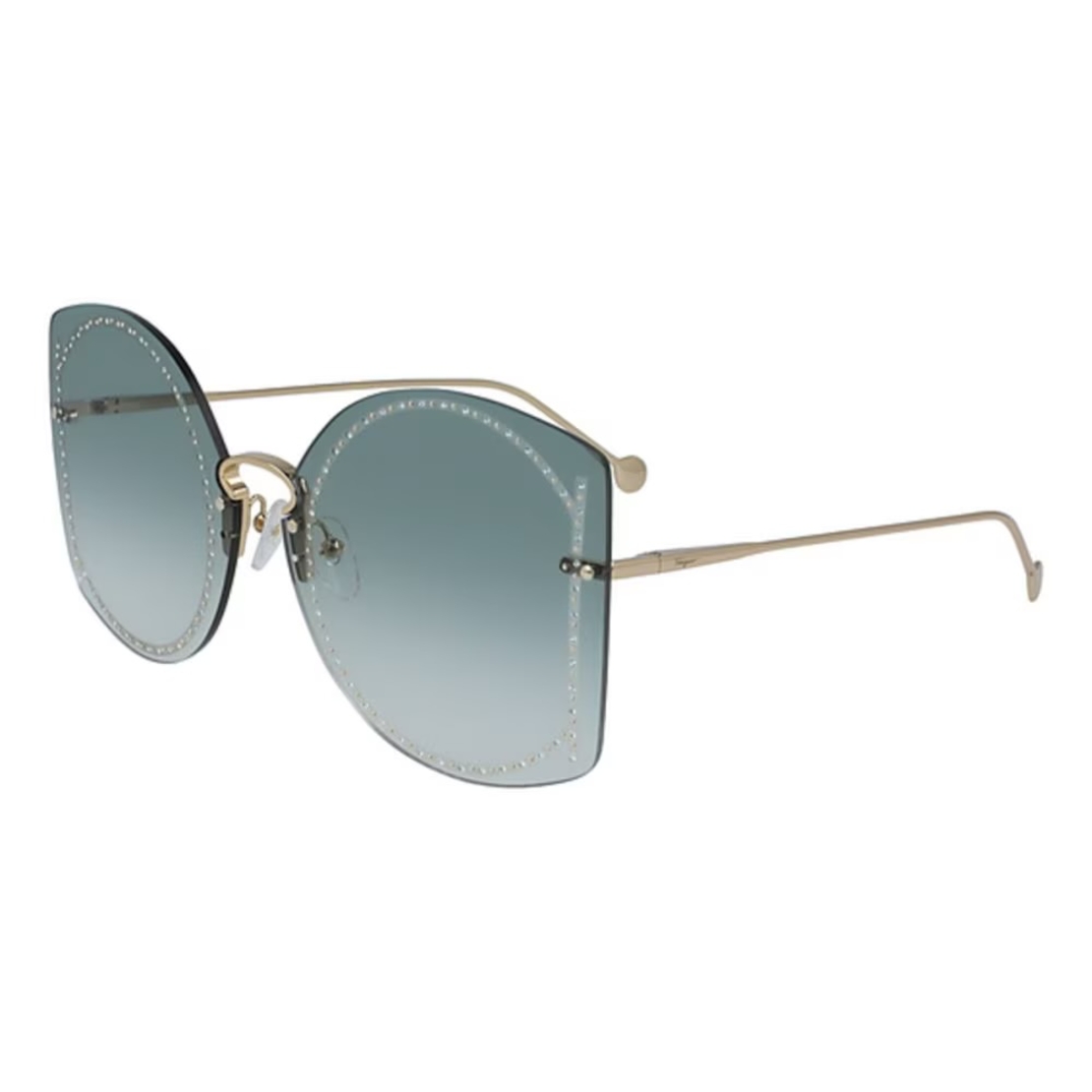 Salvatore Ferragamo Sunglasses Sunglasses Sf196sr Gold Brown Gradient
