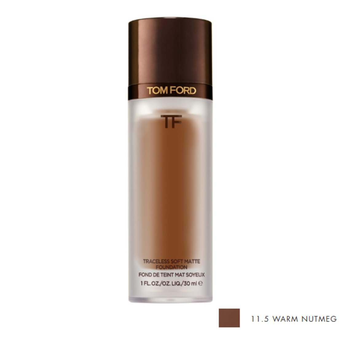 Tom Ford Traceless Soft Matte Foundation 30 ml Colour: 11.5 Warm Nutmeg