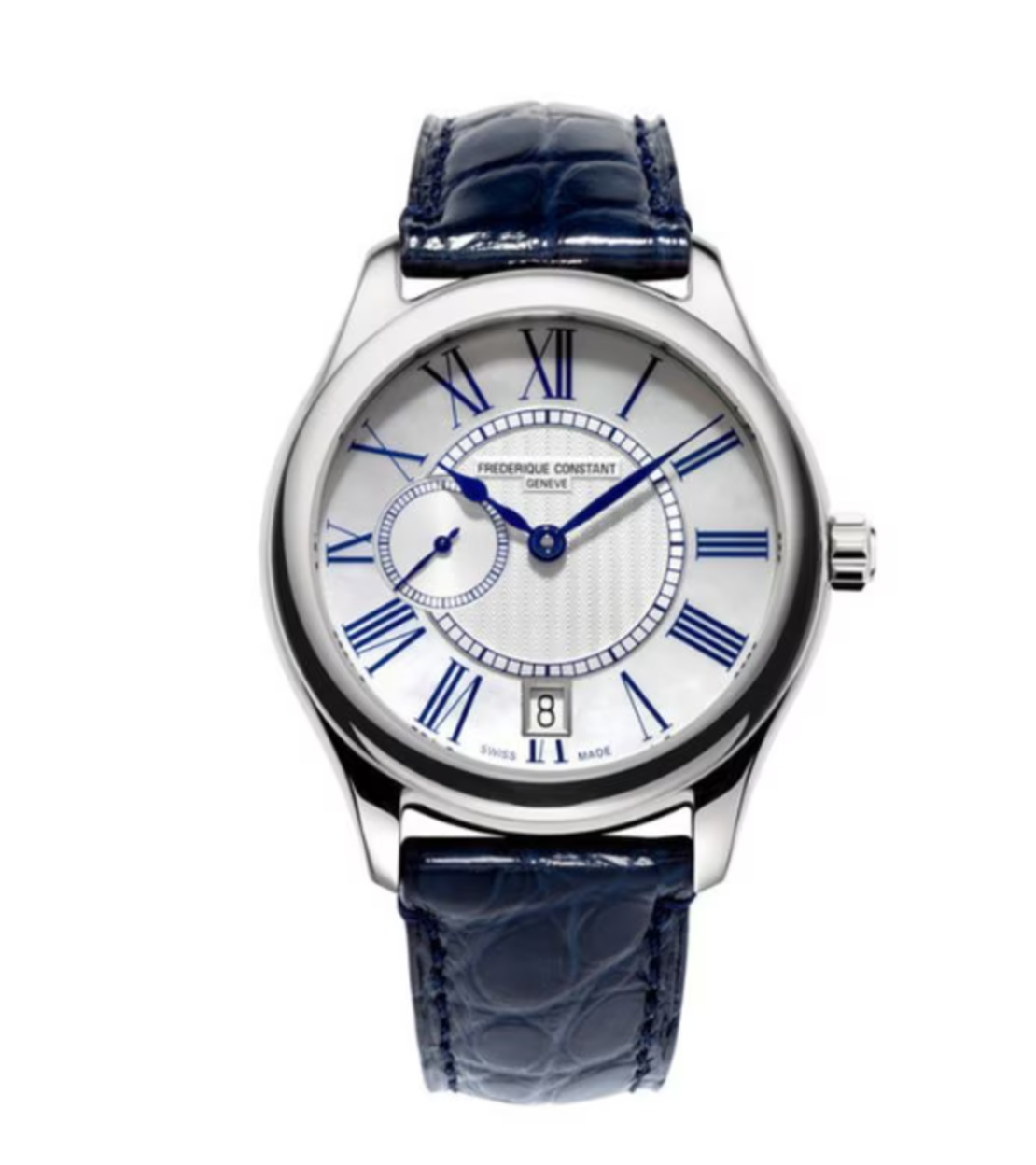 Frederique Constant Watch Automatic Blue Alg Silver 36 A3d