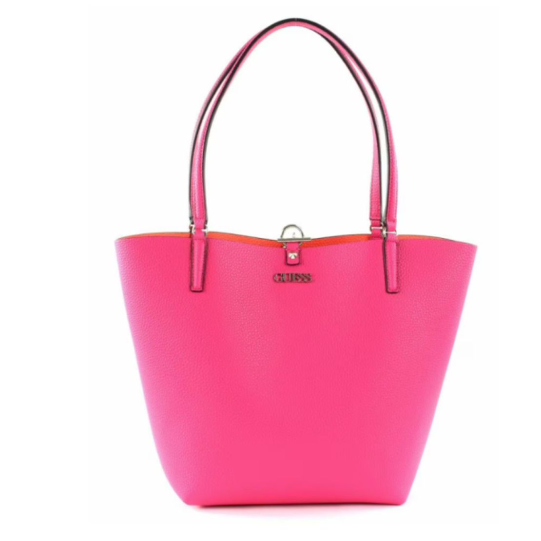 Guess Alby Satchel Handbag Women Ss20 Hibisco