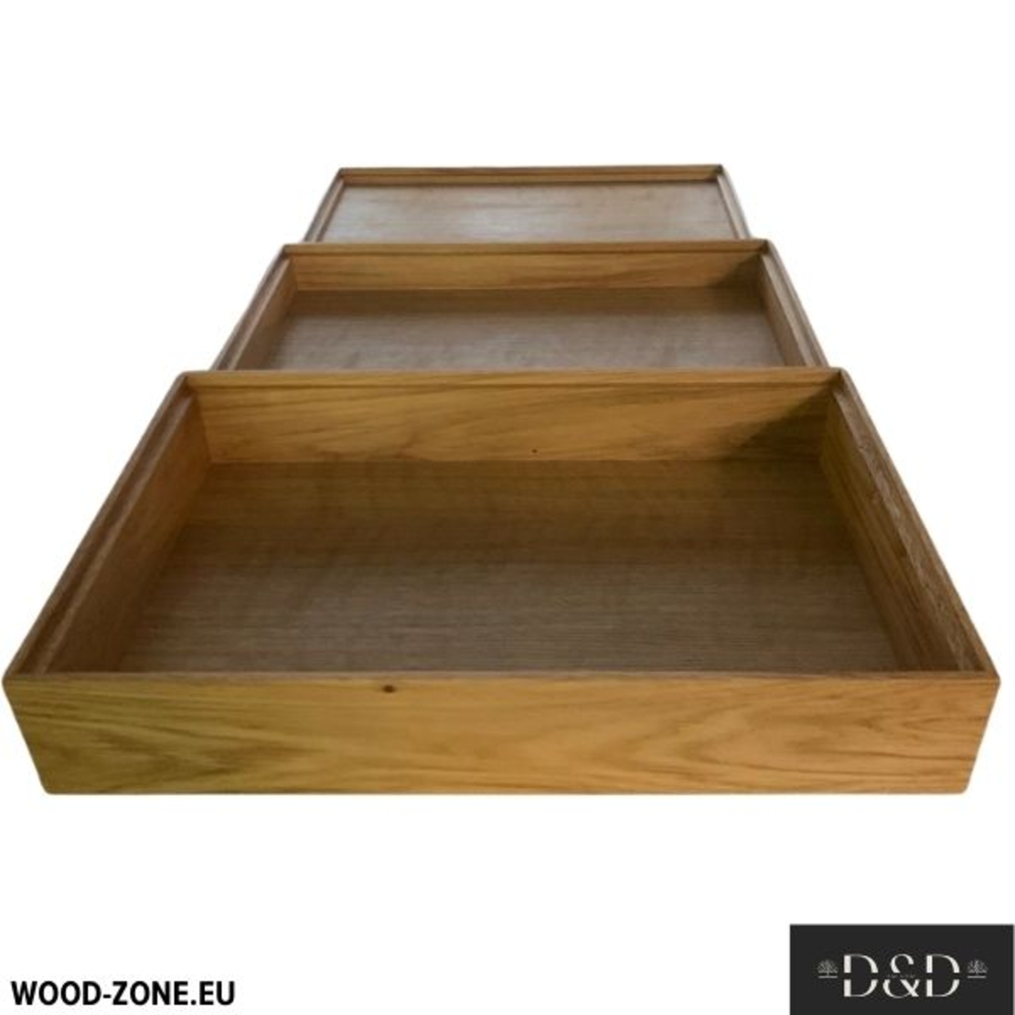 Дървени подноси с височина на борда 65 мм