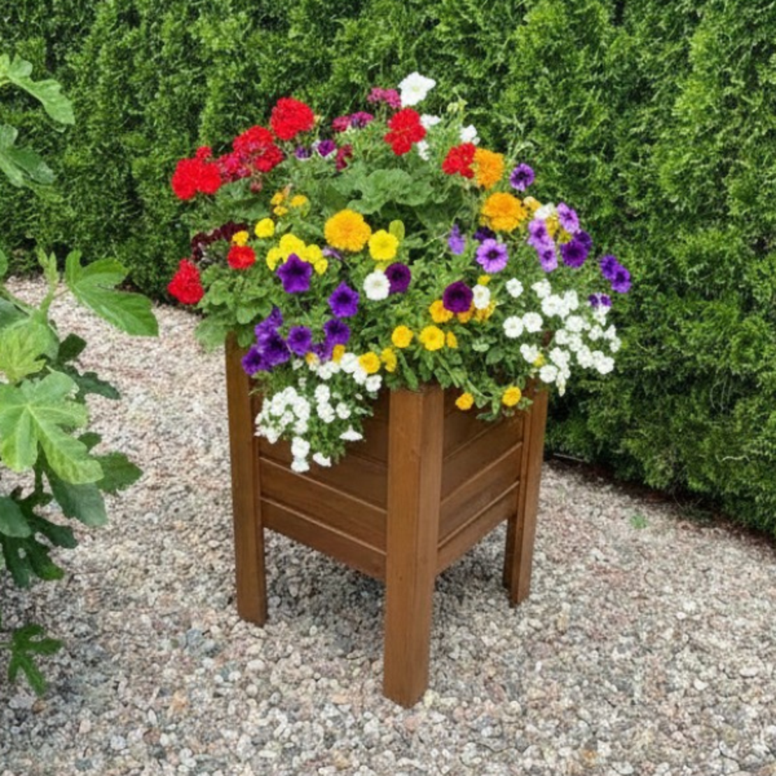 Дървена кашпа – повдигната | Linea Garden