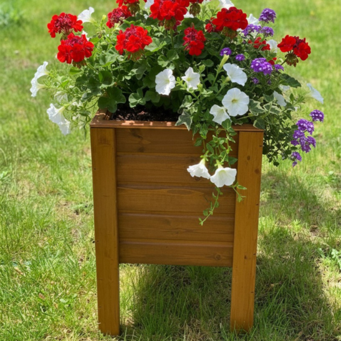 Дървена кашпа – повдигната | Linea Garden
