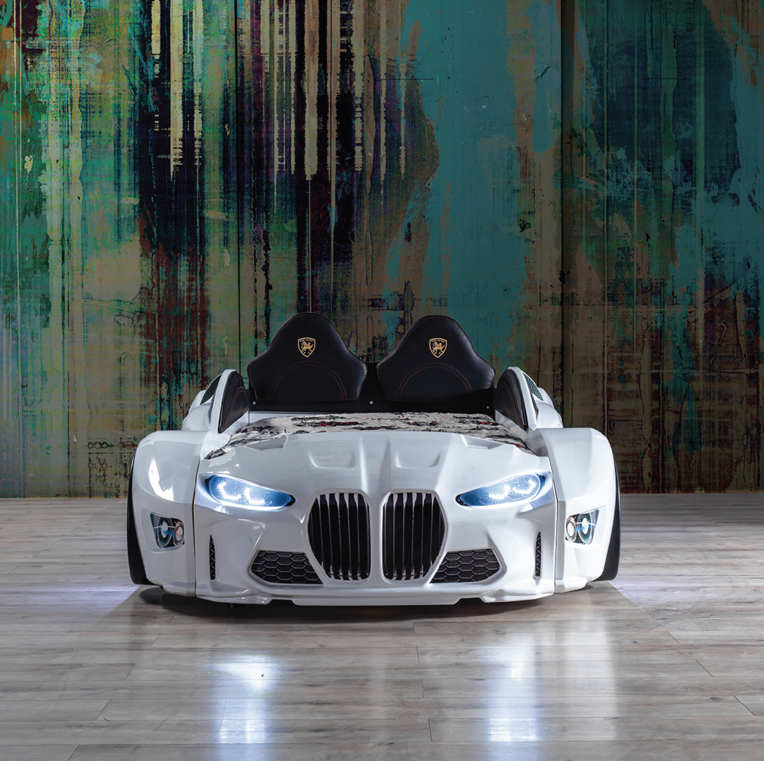 Легло кола - GTM Premium - бял