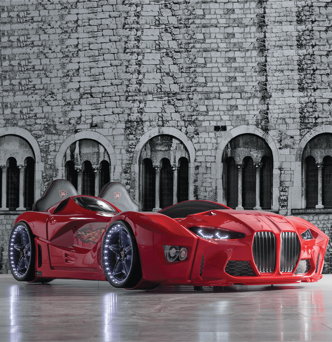 Легло кола - GTM Premium - червен