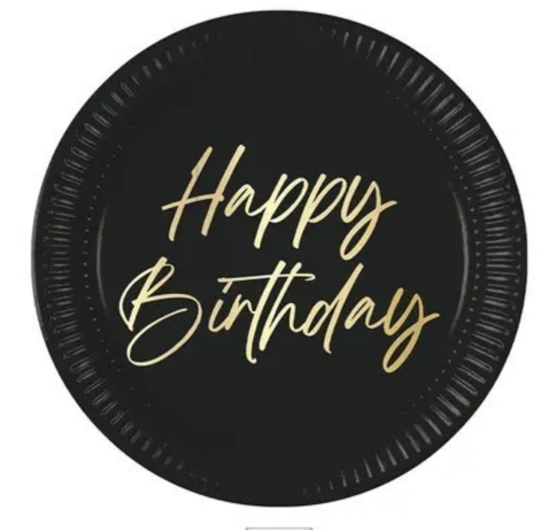 Елегант Happy Birthday - чинийки 23см