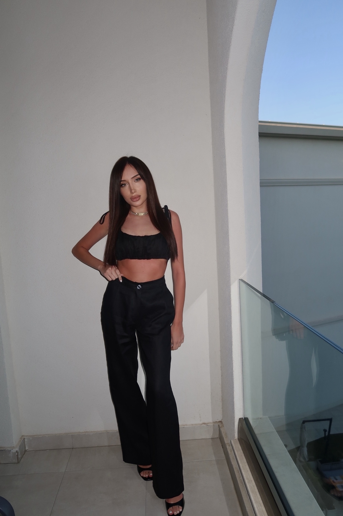 Helena linen trousers