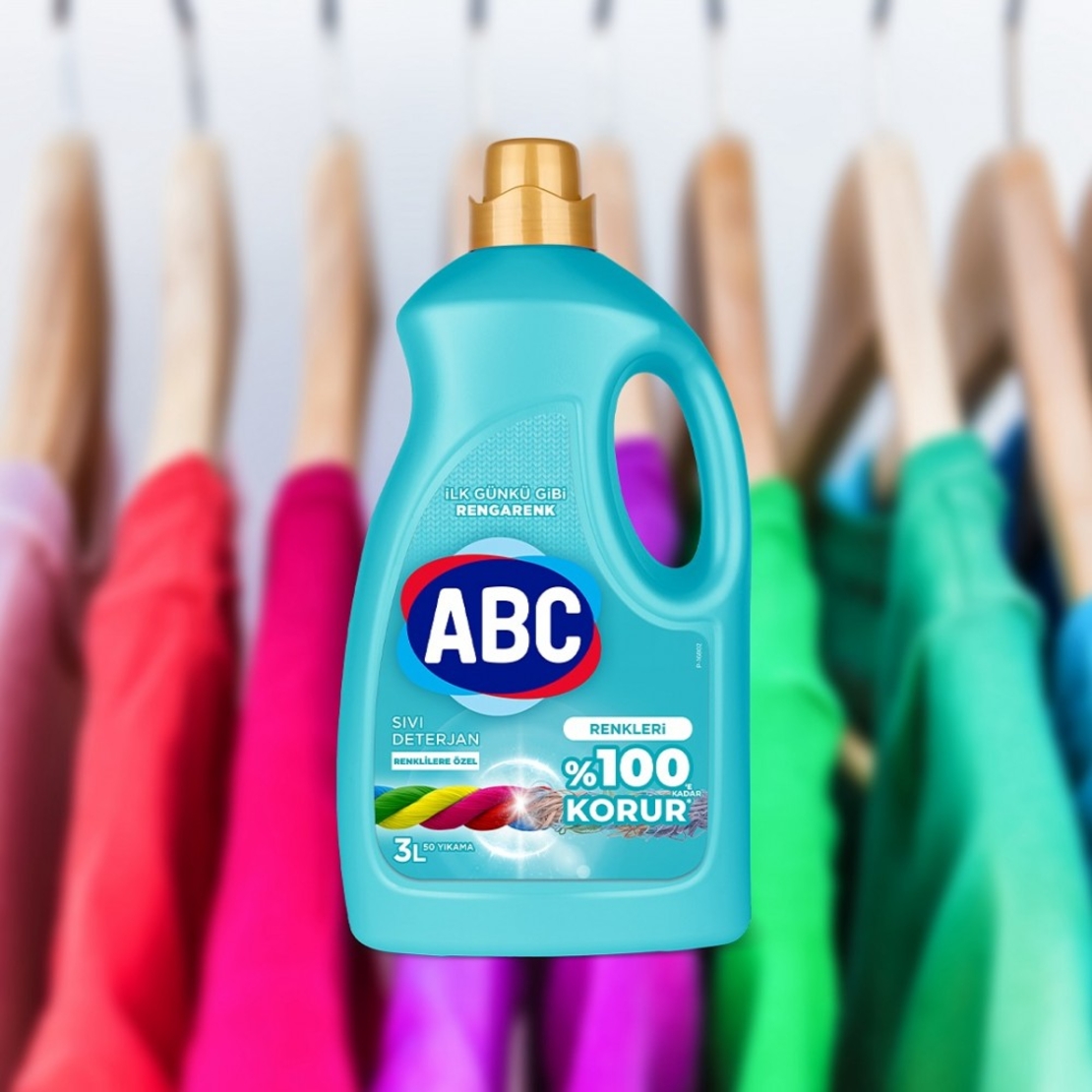 ABC течен гел за цветно пране 3000 мл