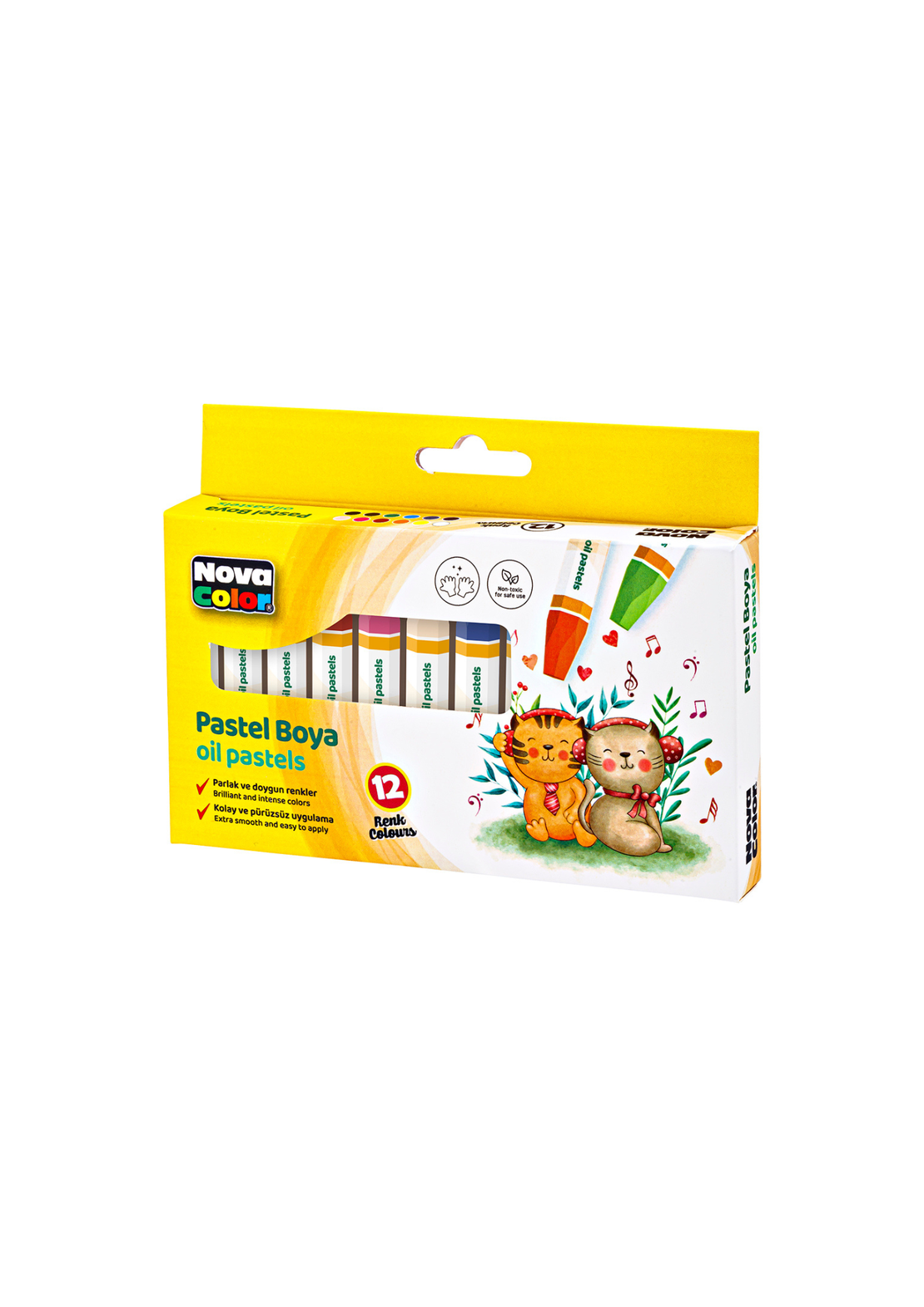 Маслени пастели Nova Color 12 цвята
