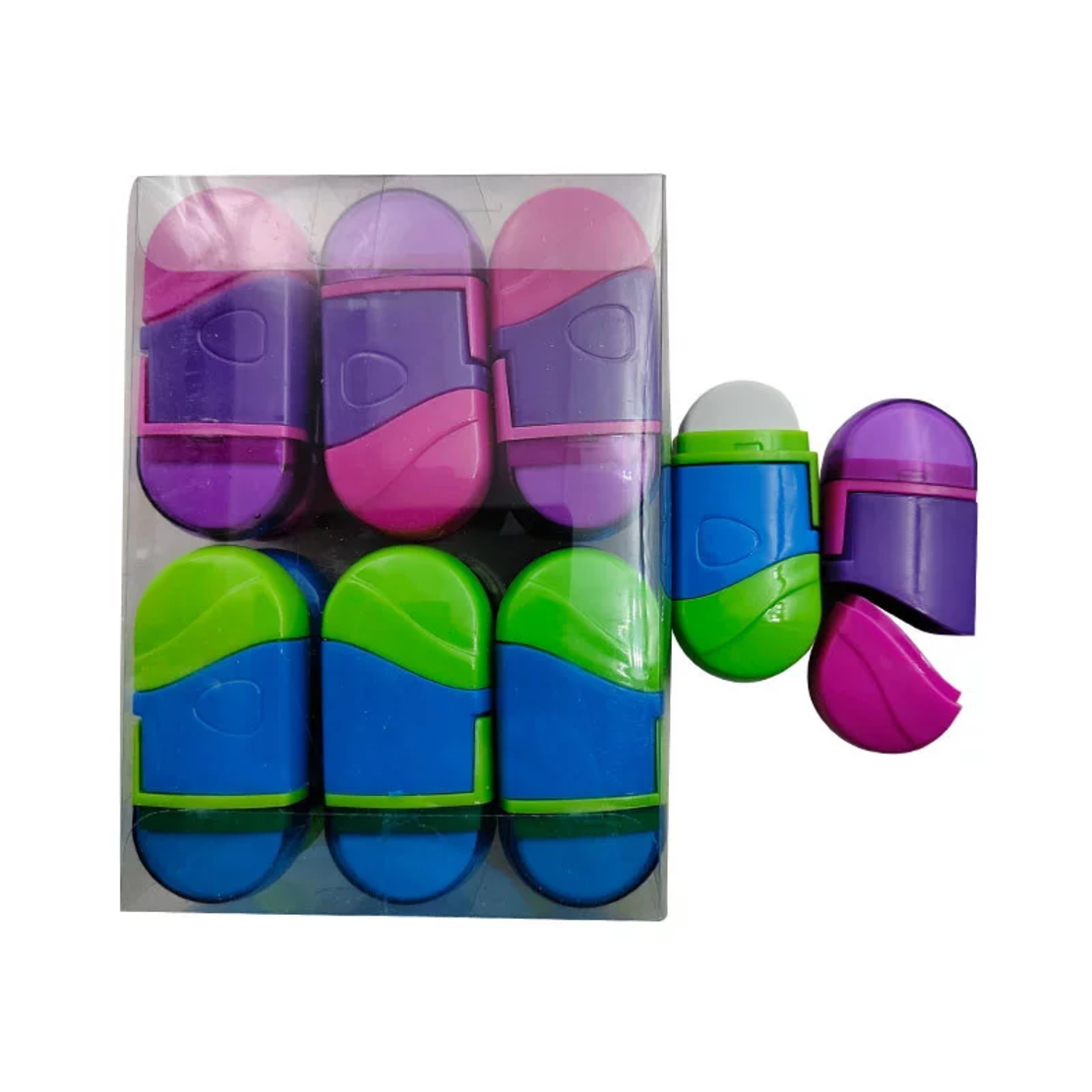 Острилка с гума и контейнер две капачки