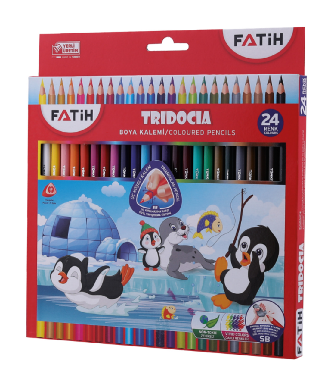 Цветни моливи Fatih Tridocia 24 цвята