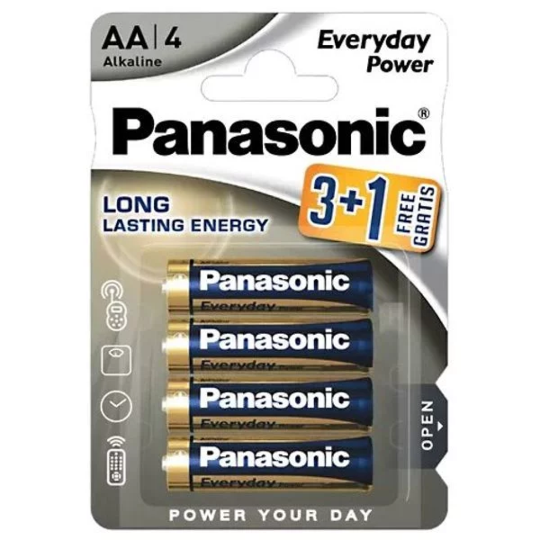 Алкални батерии Panasonic - 4 бр АА