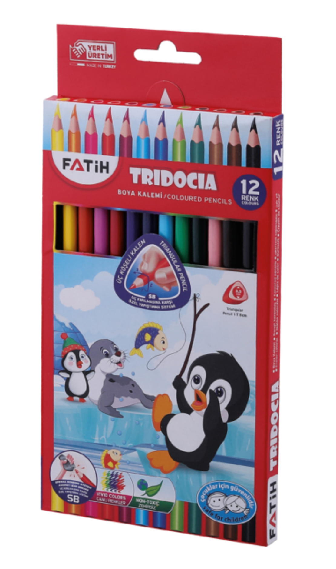 Цветни моливи Fatih Tridocia 12 цвята