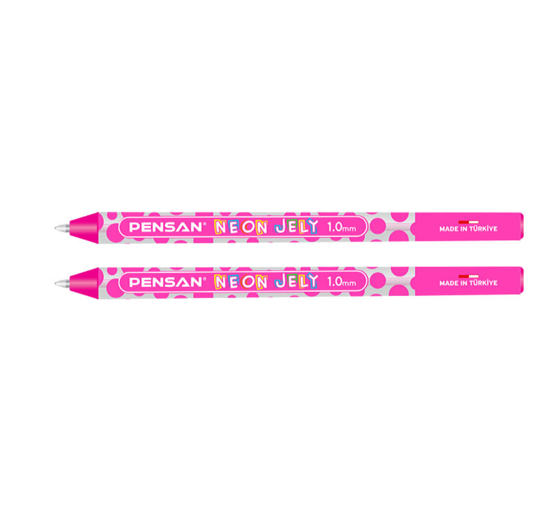 Химикалка Pensan Neon Jely 1.00 мм Розова