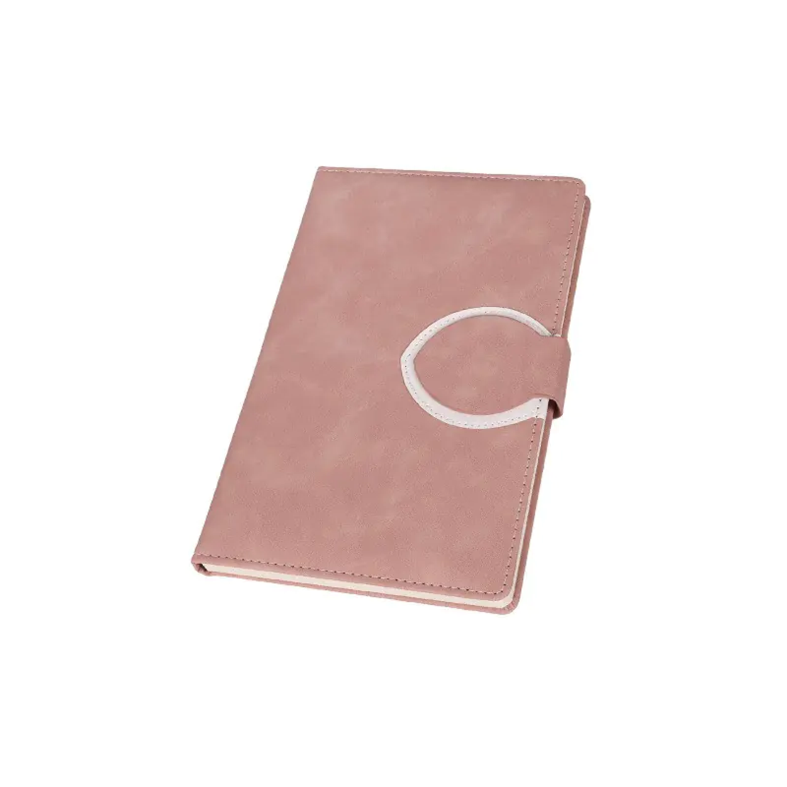 Бележник еко кожа с магнитно закопчаване Розов