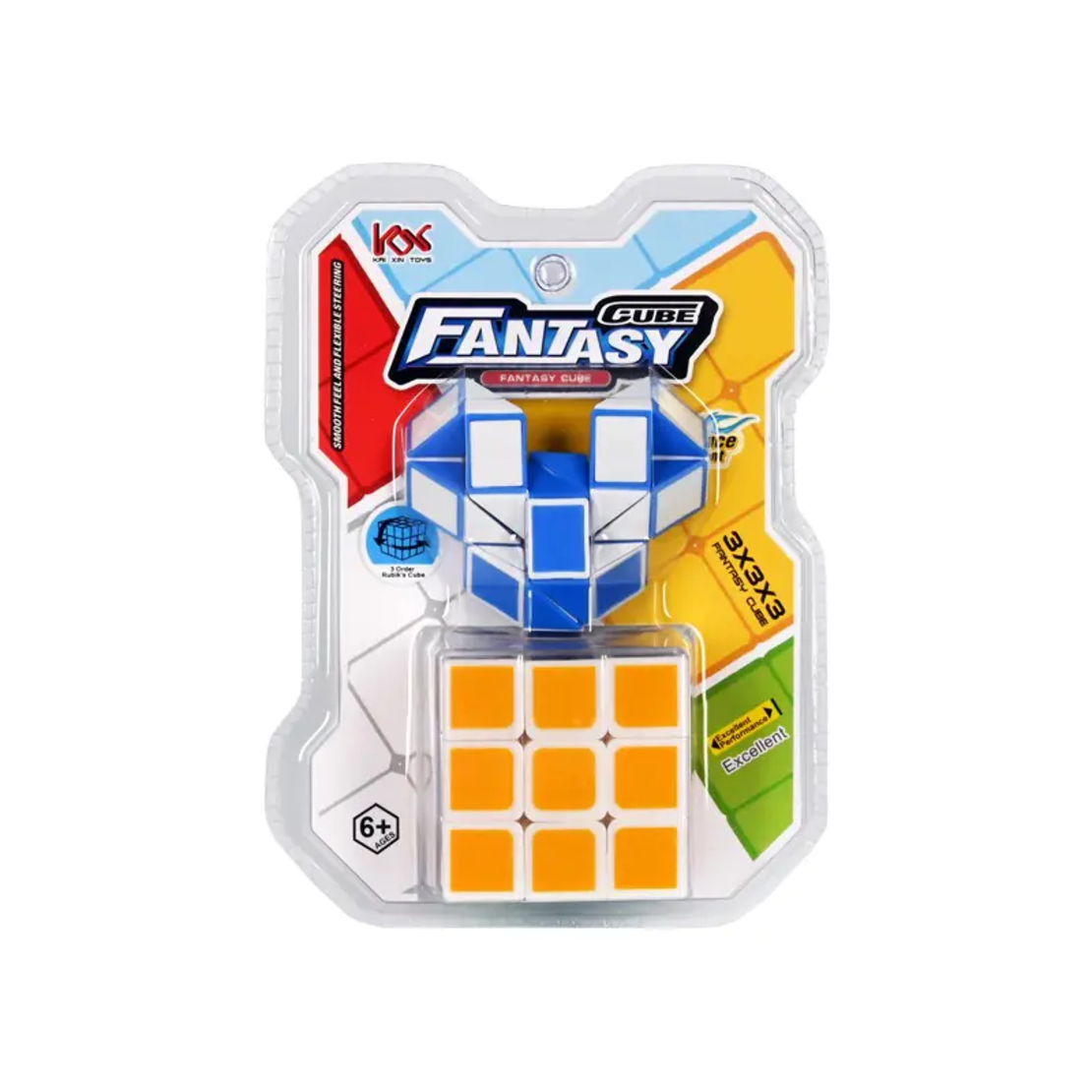 Рубик кубче / змия  3х3 2 в 1