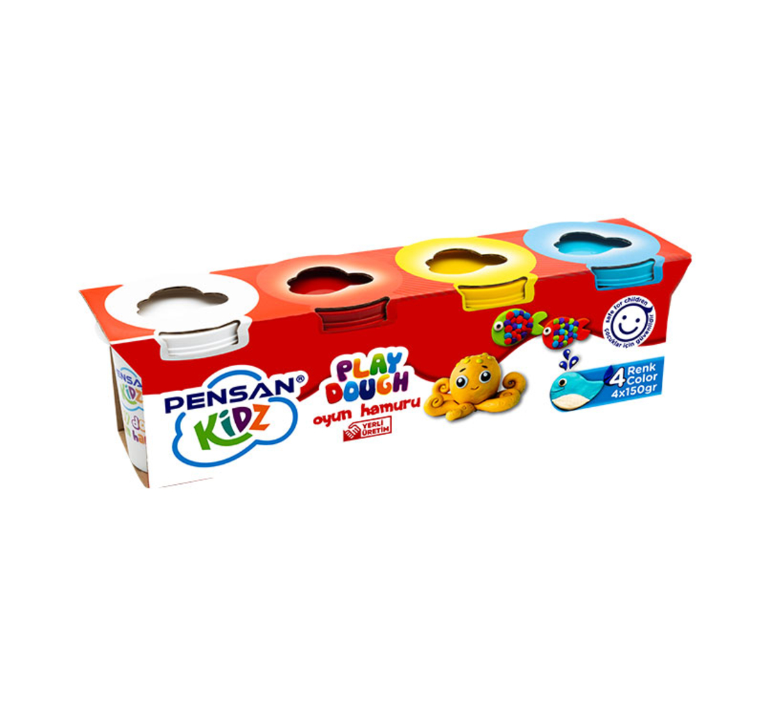 Моделин Pensan 4 цв. 600гр.