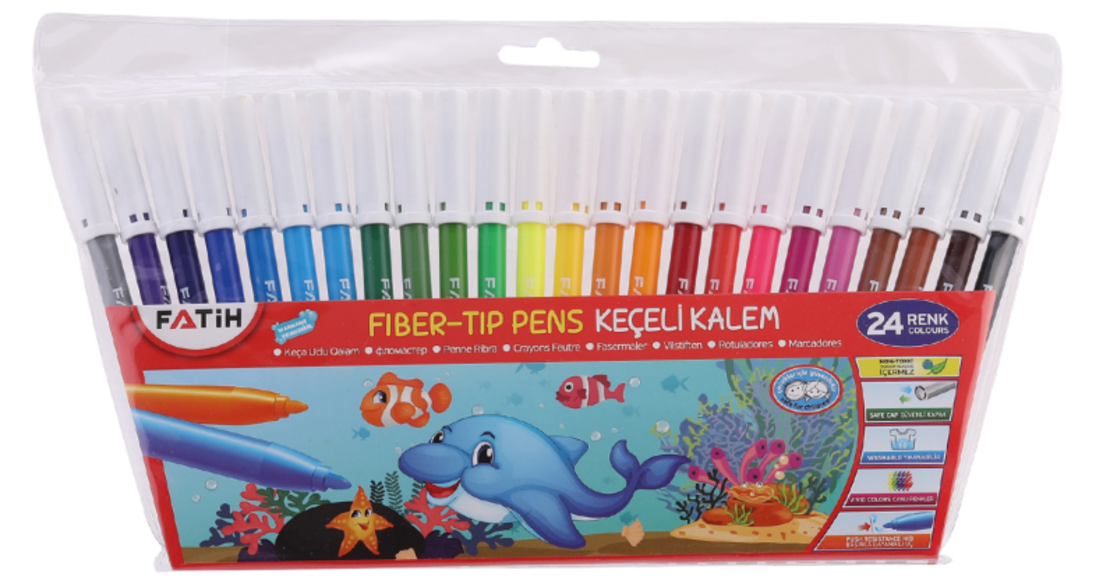 Флумастери Fatih 24 цвата