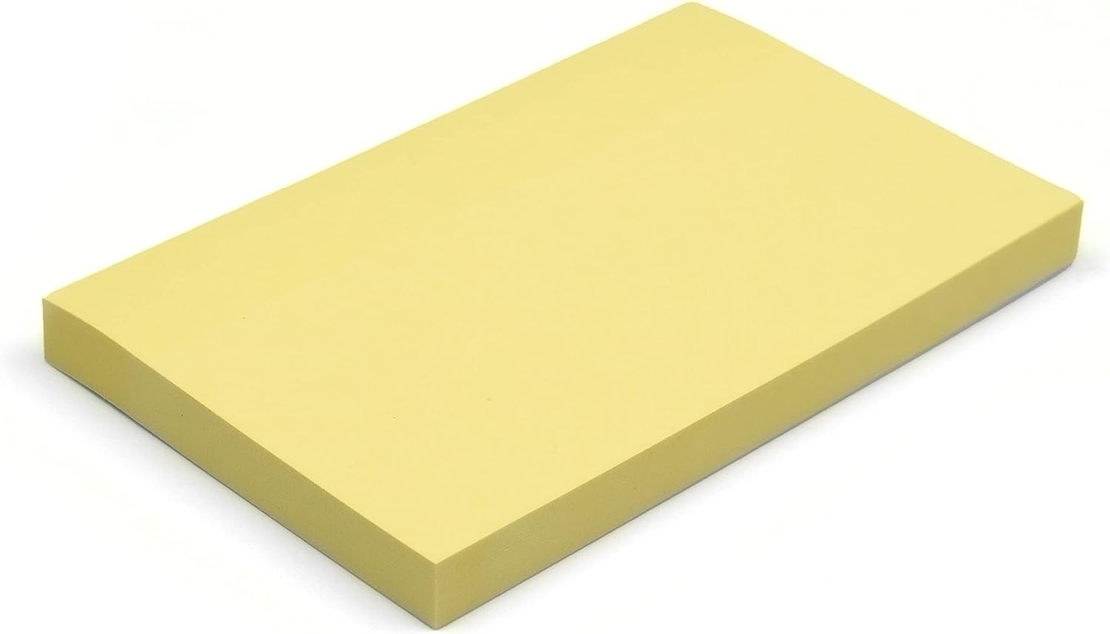 Самозалепващи листа пастел, 127х76 мм Жълти 100л.