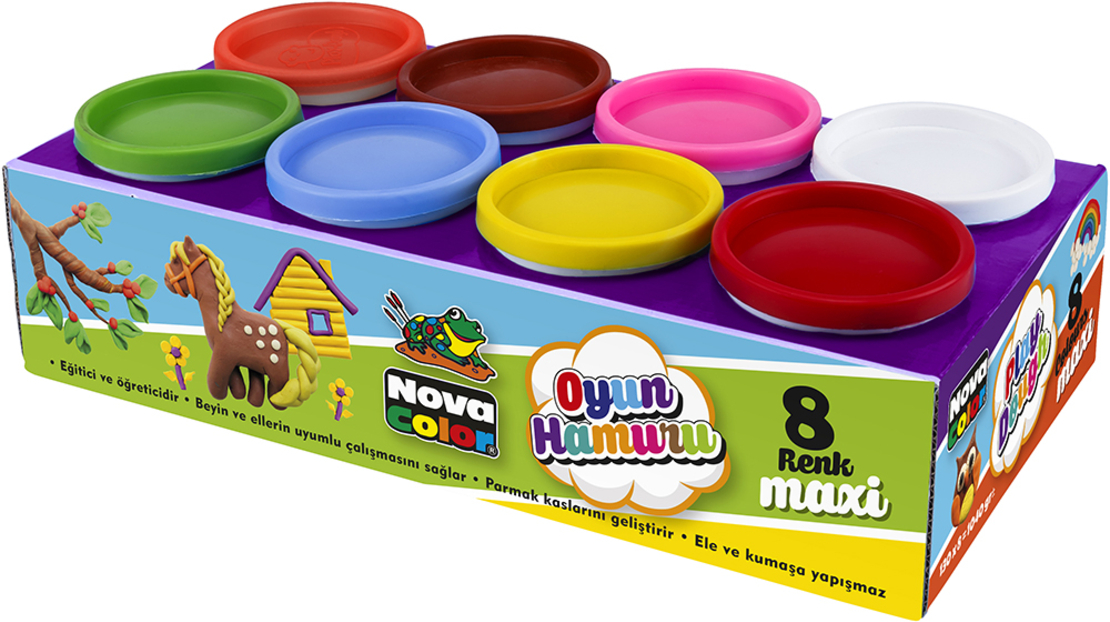 Пластилин 8 цвята 1040 гр. Nova Color