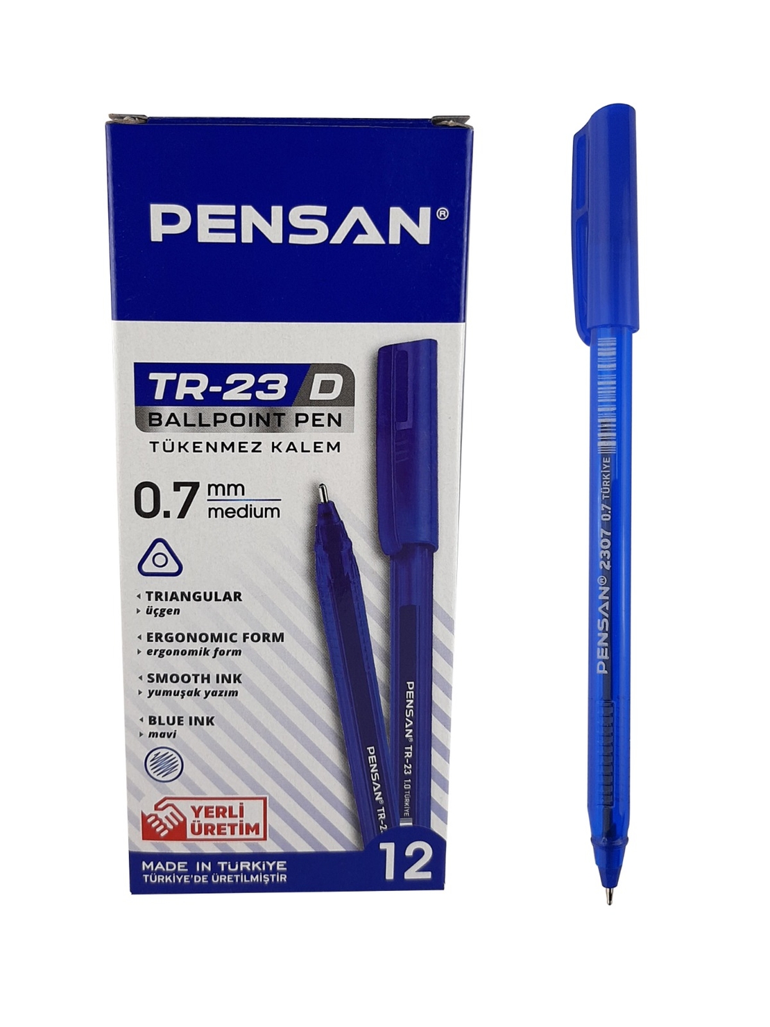 Химикалка Pensan TR23 / 50D 0.7мм Син