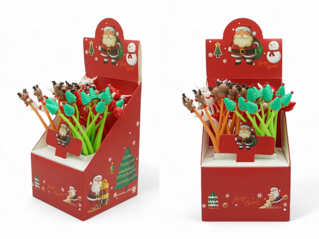 Силиконова коледна химикалка C011