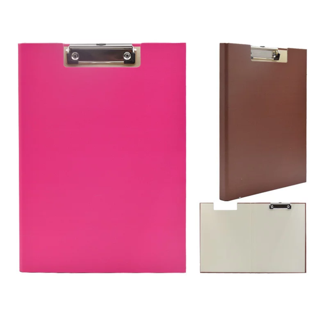 Клипборд ДВОЕН ПРЕМИУМ 2мм НЕОН РОЗОВ