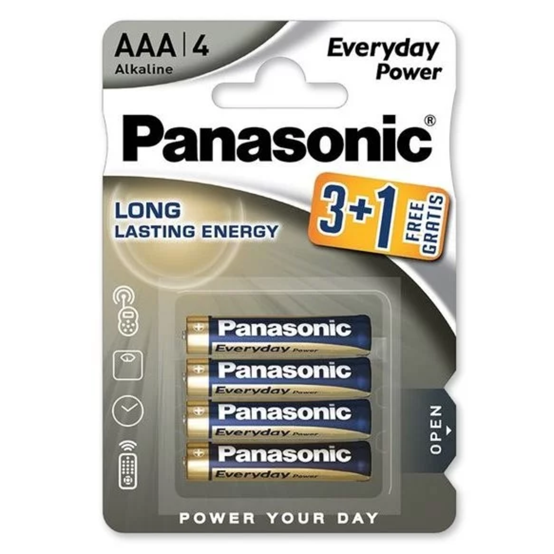 Алкални батерии Panasonic - 4 бр ААА