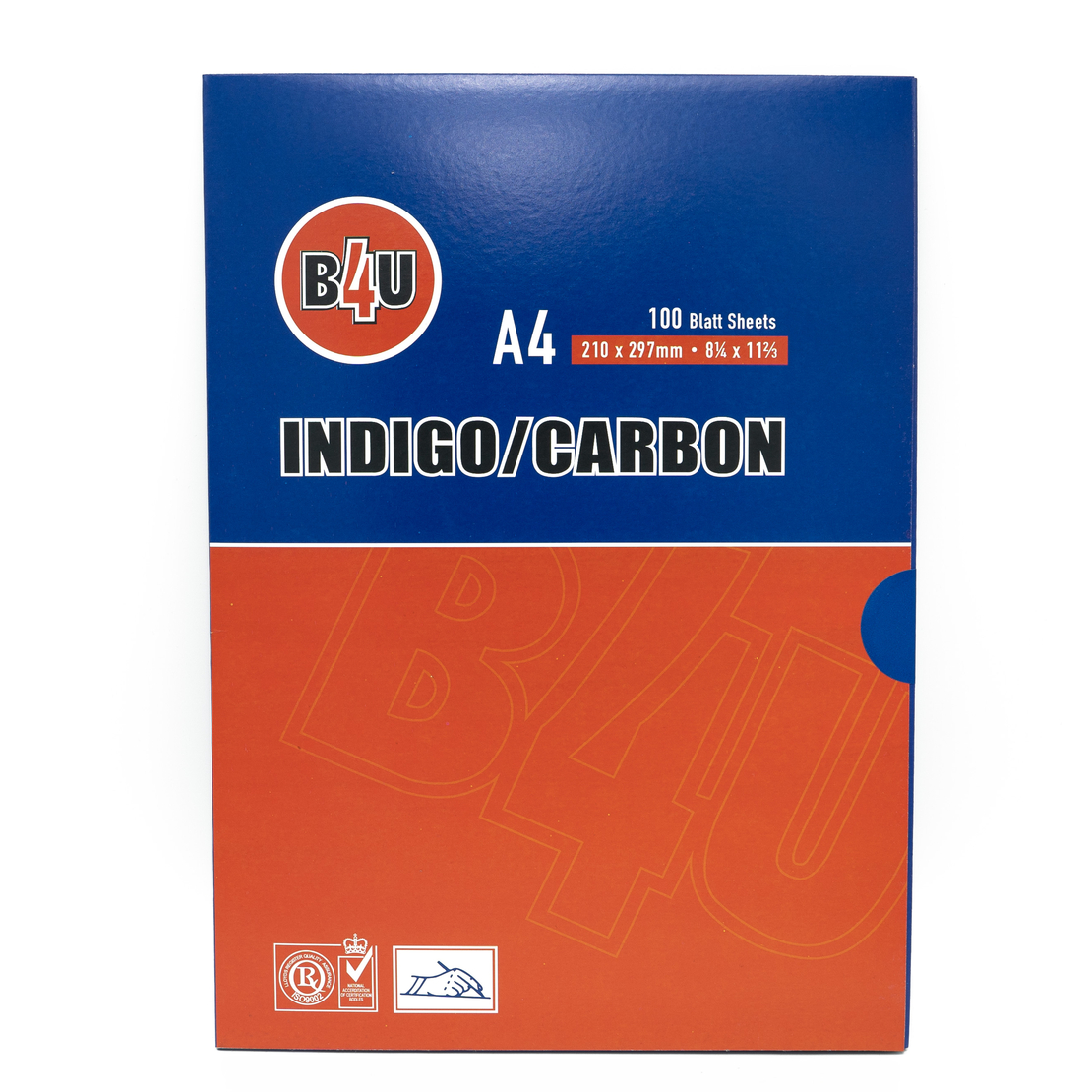 Индиго А4, синьо