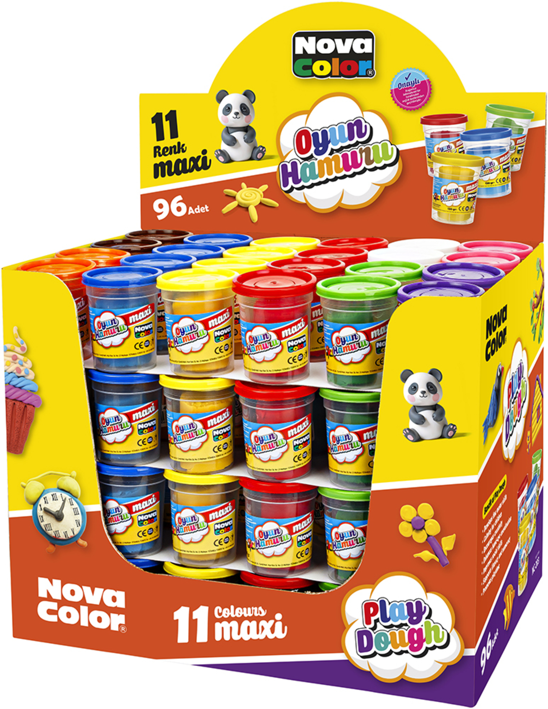 Дисплей с пластилини Nova Color 96бр.